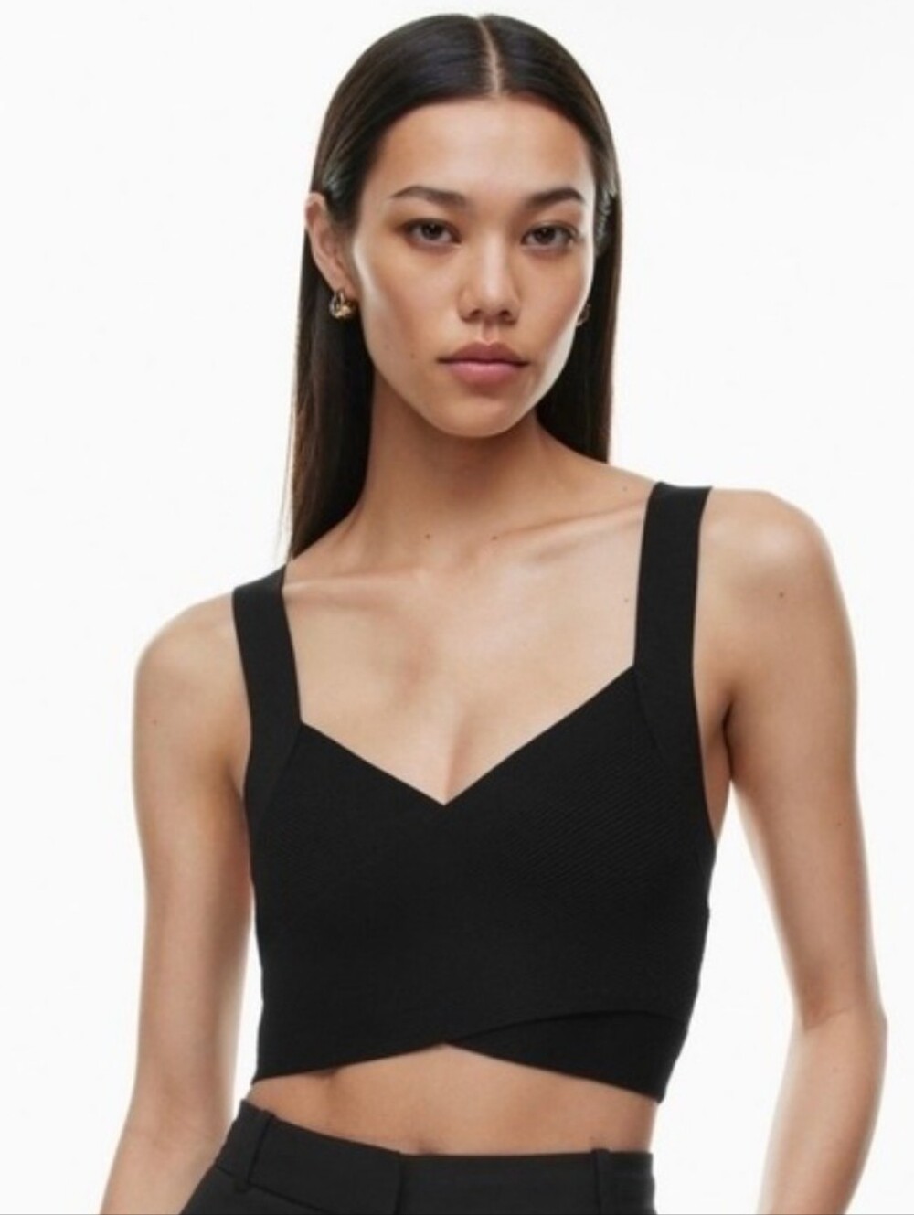 Aritzia Babaton Sculpt Knit Cropped Tank S